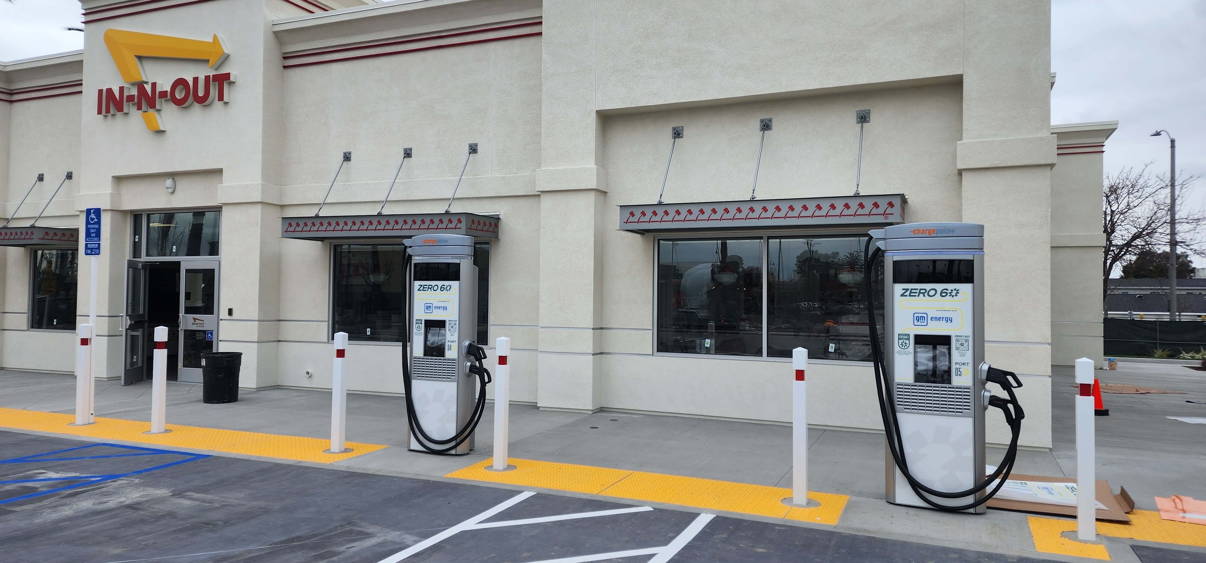 Zero 60 EV Chargers at In-N-Out in Anaheim, CA